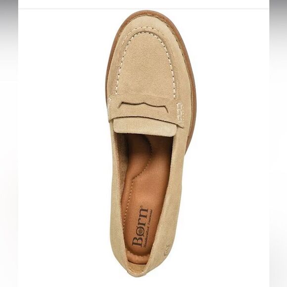 Born Light Brown Suede Loafers - Picture 4 of 12